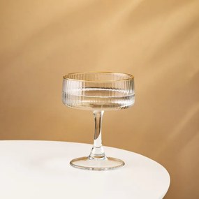 Pohár LYNN so zlatým okrajom 725791 240 ml