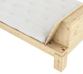 Dvojlôžková posteľ z borovicového dreva s roštom v prírodnej farbe 160x200 cm Layers – Karup Design