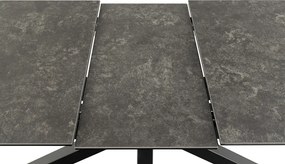 Jídelní rozkládací stůl Heaven 168/210 cm černý