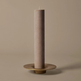 Ferm Living Kovový svietnik Soothe Brass Finish Ø 16 cm
