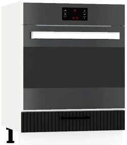 Skrinka do kuchyne Kate dk60 čierny hrášok