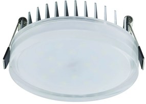 HOZE Stropné zápustné osvetlenie VALERIA-9 LED, 9W, denná biela, 10cm, okrúhle, číre
