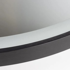 Brilagi - LED kúpeľňové zrkadlo ASTI LED/19W/230V 60 cm čierna IP44 CRI 90 stmievateľné + CCT