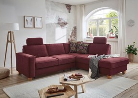 XXXLutz ROHOVÁ SEDAČKA, textil, tmavočervená Sit & More - Sedačky - 000144005813