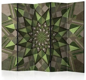 Artgeist Paraván - Star Mandala (Green) II [Room Dividers]