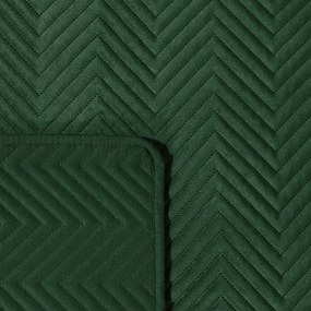 Dekorstudio Zamatový prehoz na posteľ SOFIA v tmavo zelenej farbe Rozmer prehozu (šírka x dĺžka): 200x220cm