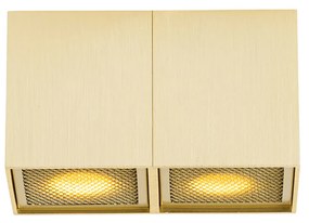 Dizajnové bodové svetlo zlaté 2-žiarovkové - Qubo Honey