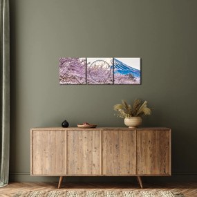 Obraz - Japonsko na jar (s hodinami) (90x30 cm)