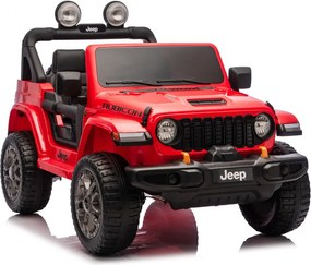 LEAN CARS Batéria pre vozidlá Jeep Rubicon 4x4 DK-JWR556 4x200W 24V červená