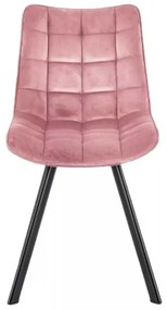 LuxuryForm DESIGN Stolička ORLEN VELUR - ružová