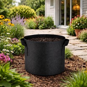 Textilný kvetináč BestBerg BBGR-19GB / 19 l / čierna