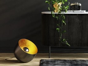 Apollon stojacia lampa čierna Ø35 cm