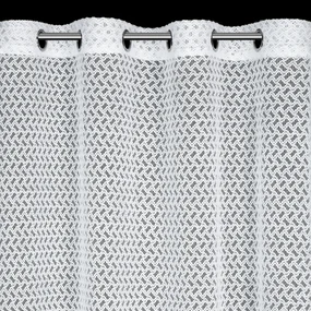 ZÁCLONA NA KRÚŽKOCH CINDY 140X250 CM BIELA