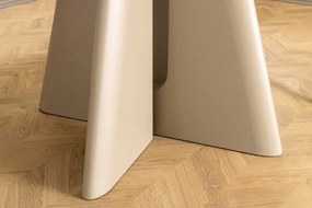 Okrúhly jedálenský stôl Yenibeth 120 cm sivo-béžový