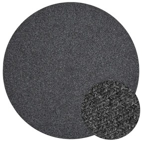 Koberec Hanse Home Braided Trenzado tmavosivý kruh