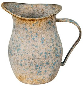 Šedo-modrý kovový dekoračný džbán Savi - 20*14*19 cm
