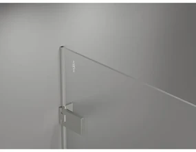 Mexen Lunar-F L, sprchový kút pravý 80 x 80 cm, 8mm číre sklo, oceľový profil, 836L-080-080-97-00-P