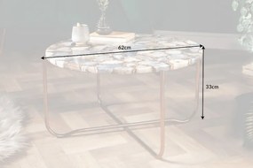 Konferenčný stolík Noble 62cm achát modré zlato