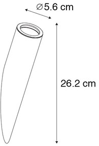 Moderná nástenná lampa čierna - Slam
