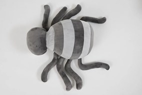 Plyšový PAVÚK s detskou dekou vo vnútri, sivý