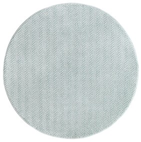 Dekorstudio Okrúhly jednofarebný koberec FANCY 805 -  mentolový Priemer koberca: 120cm