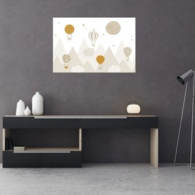 Obraz - Lietajúce balóny (90x60 cm)