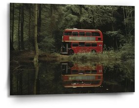 Sablio Obraz Červený poschodový autobus - 90x60 cm