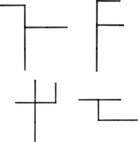 Moderný koľajnicový systém s 5 čiernymi závesnými svetlami 1-fázový - Iconic Lloyd