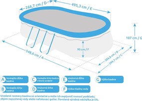 Marimex | Bazén Marimex Tampa ovál 5,49x3,05x1,07 m bez príslušenstva | 10340230