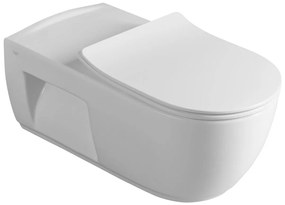 Sapho Sapho, HANDICAP závesná WC misa predĺžená, Rimless, 37x70 cm, biela, TU1206