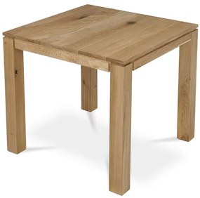 Autronic BONTEC Jedálenský stôl 80x80cm, masív, dub, DS-F080 DUB Farba: Prírodné