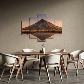 Obraz odrazu hory Taranaki, Nový Zéland (150x105 cm)