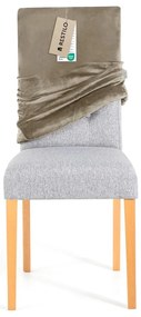 Sivobéžový napínací poťah na stoličku 48 cm Sento – Restilo