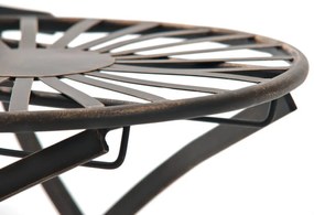 Súprava kovových stoličiek a stola Indra (SET 2+1) - Bronzová