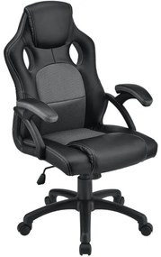 Ergonomická kancelárska stolička, čierna, polohovateľná opie