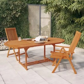 vidaXL Záhradný stôl 200x100x75 cm masívne eukalyptové drevo-