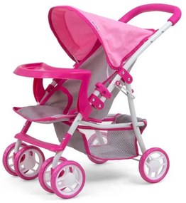 Detský športový kočík pre bábiky Kate Prestige Pink