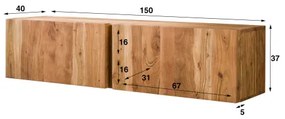 TV-skrinka 28-51 Block 150cm Drevo Acacia  - Komfort-nábytok