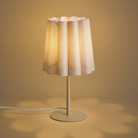 Japandi stolná lampa béžová s látkovým tienidlom 35 cm - Jenni