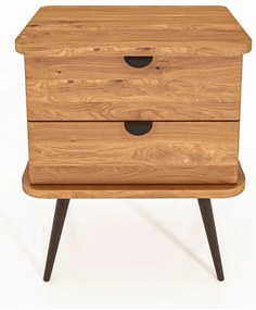 Nočný stolík z dubového dreva v prírodnej farbe Kula - The Beds