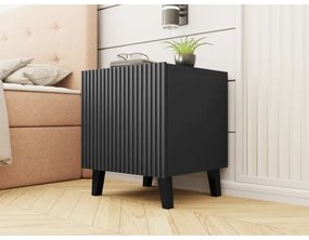 SADA 2x Nočný stolík VAMOS 52x45 cm antracit