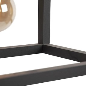 Inteligentné závesné svietidlo čierne 4-svetlo vrátane Wifi G95 - Big Cage