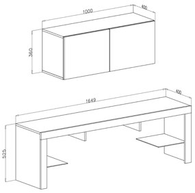 TV STOLÍK ELEGANTE LED BIELY VYSOKÝ LESK