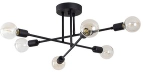 Čierne stropné svietidlo Opviq lights Flower