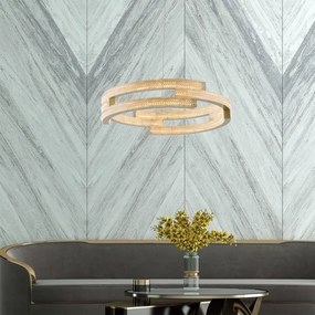 LED luster na lanku TARJA LED/36W/230V 3000/4000/6000K pr. 60 cm zlatý