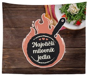 Sablio Deka Najväčší milovník jedla: 150x120 cm