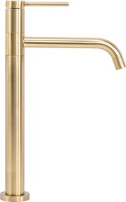 Rea Lugano Slim, vysoká umývadlová batéria, zlatá matná, REA-B4420