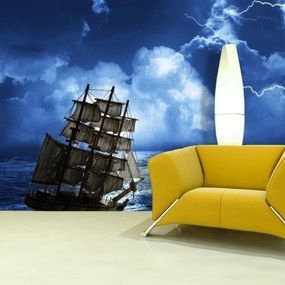 Sablio Tapeta Loď v búrke - 336x220 cm