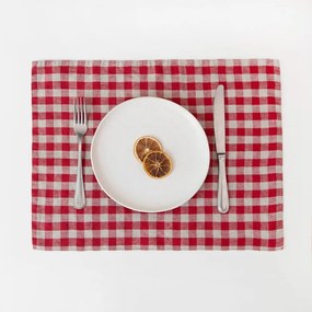 Látkové prestieranie 35x45 cm Red Gingham – Linen Tales