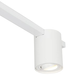 Moderný koľajnicový systém biely s 5 reflektormi 1-fázový - Rondoo Up
